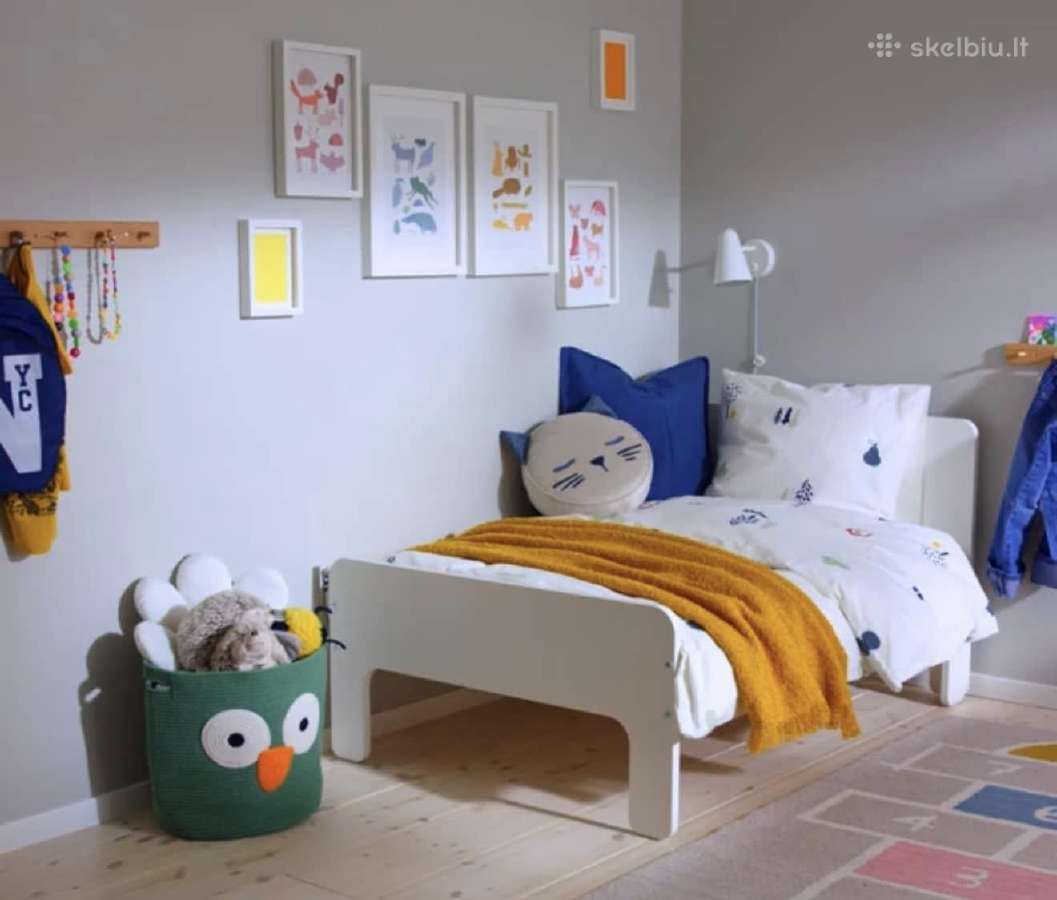 Ikea Slakt vaikiškos keičiamo ilgio lovos