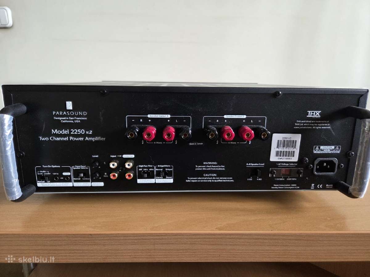 Stereo stiprintuvas Parasound 2250 Vs - nuotraukos Nr. 2