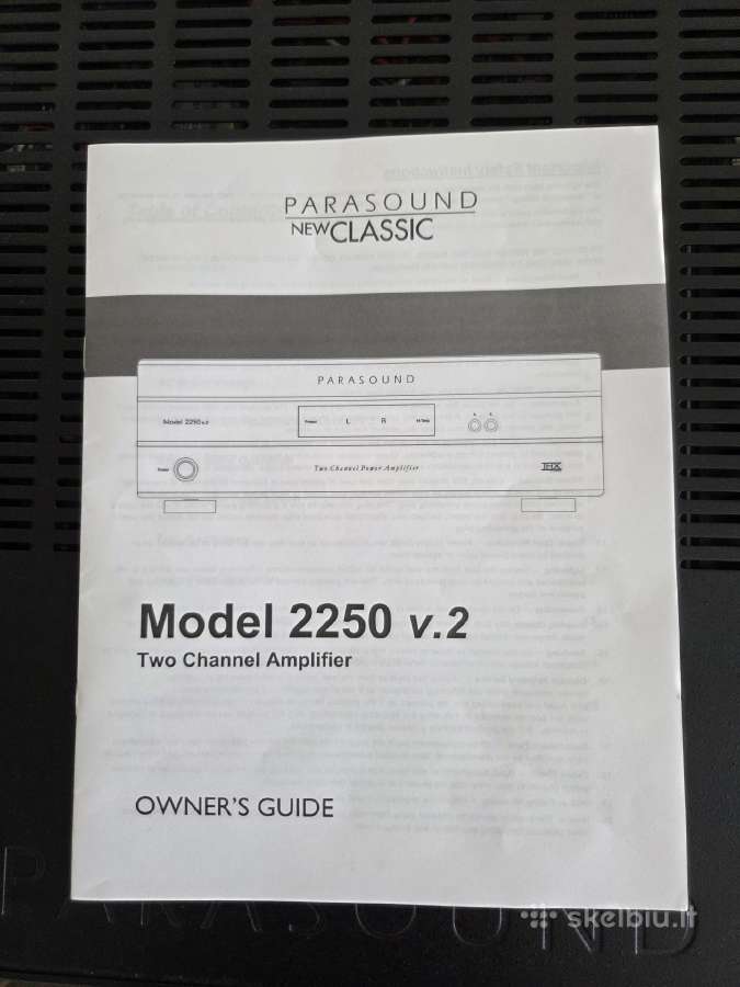 Stereo stiprintuvas Parasound 2250 Vs - nuotraukos Nr. 4