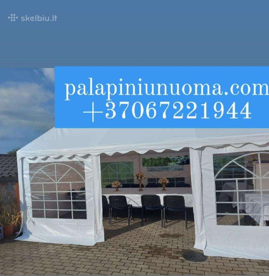 Šventinės Pvc palapinės ir lauko baldai