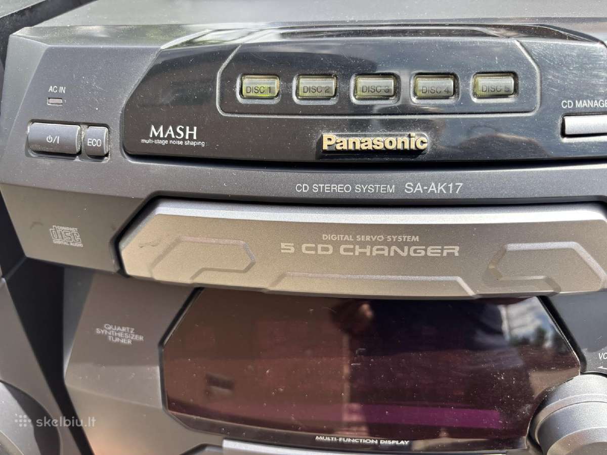 Muzikinis centras panasonic Sa, CD, kasetė,radija