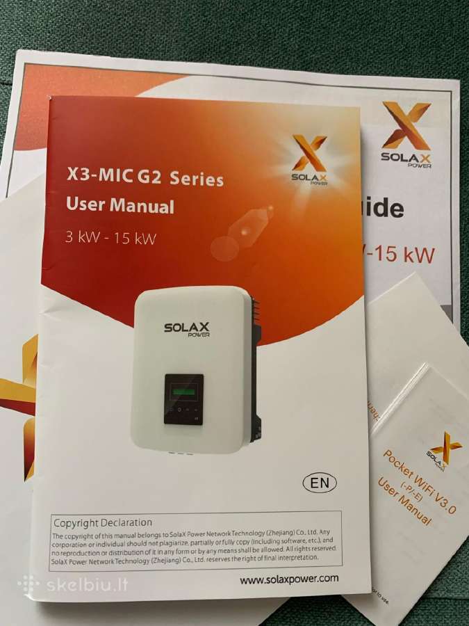 Trifazis Inverteris Solax X3-6kw WiFi