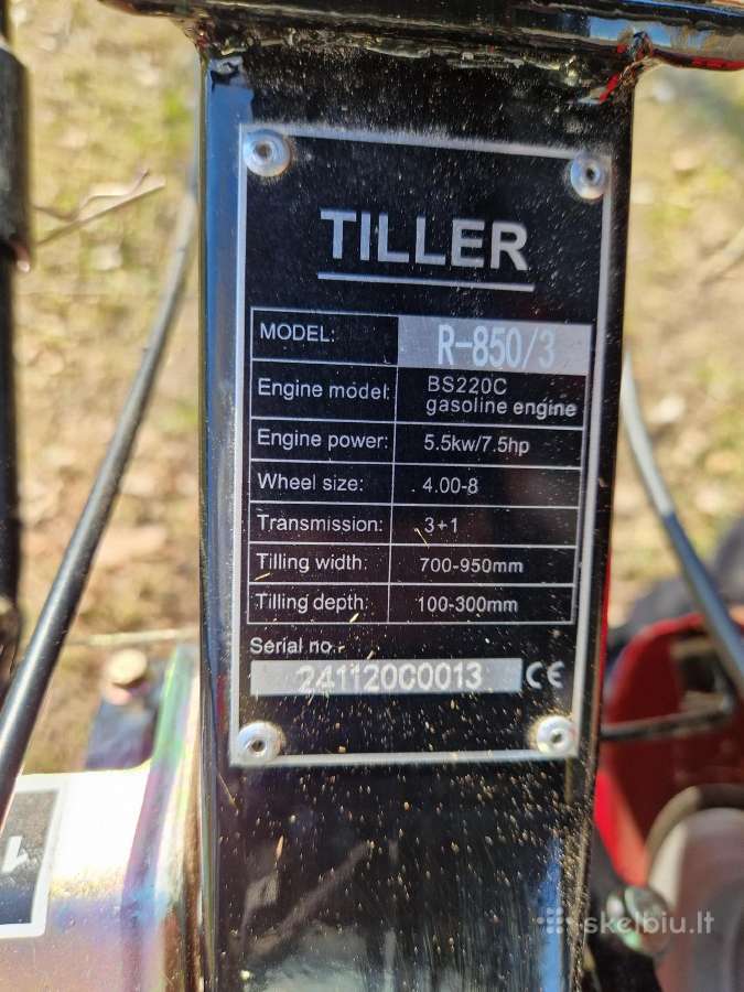Kultivatorius - motoblokas Rider R-850/3 - nuotraukos Nr. 3