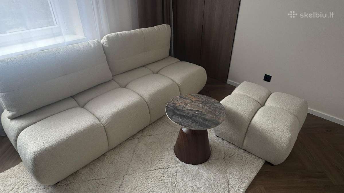 Sofa-lova + pufas