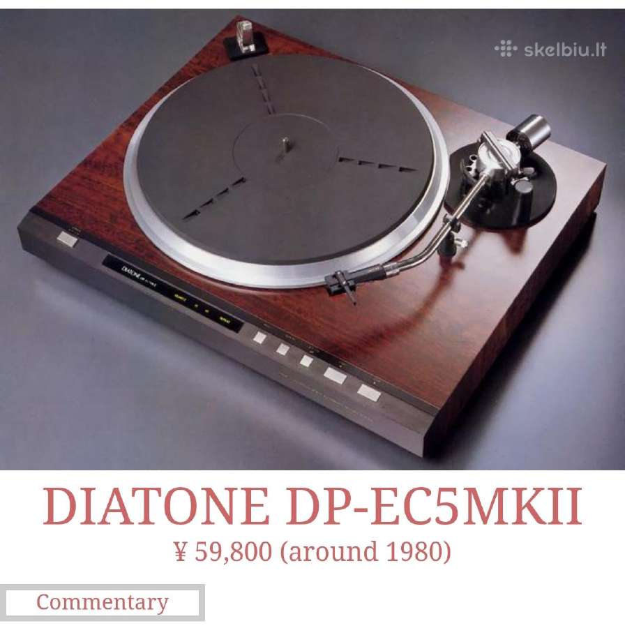 Diatone (Mitsubishi) Dp-ec5mk2 plokštelių grotuvas