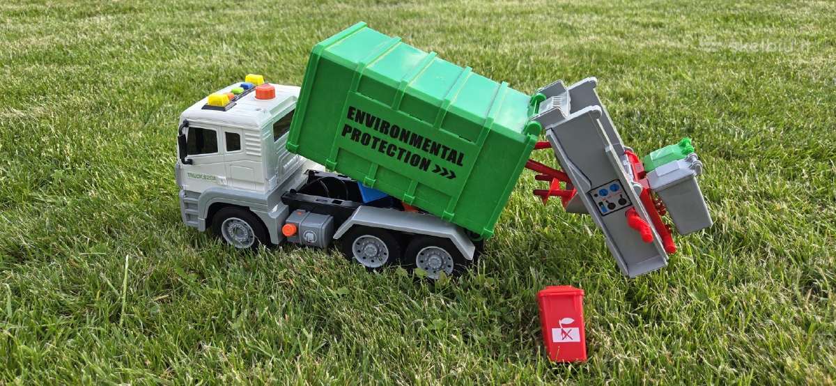Žaislinė šiukšliavežė City Truck - nuotraukos Nr. 3