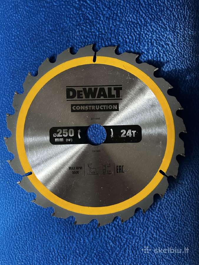 Pjovimo diskas medienai Dewalt; 250x3x30,0 mm; Z24
