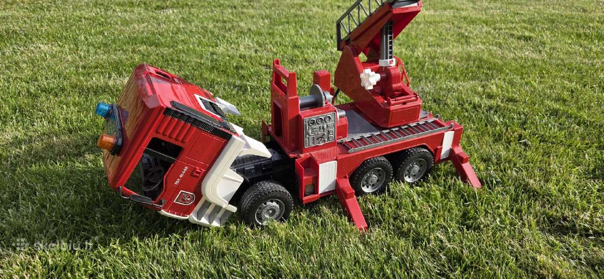 Bruder Gaisrinis automobilis Man Tga su kopėčiomis - nuotraukos Nr. 4