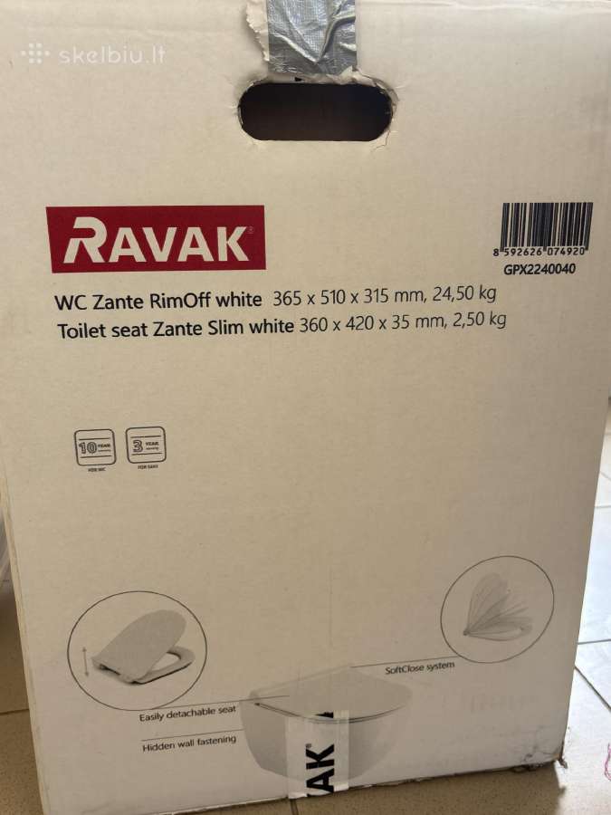 Pakabinamas Ravak unitazas - nuotraukos Nr. 2