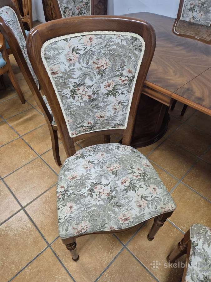 Itališkas valgomojo stalas su kėdėmis - nuotraukos Nr. 6