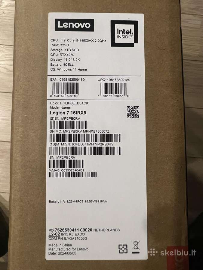 Lenovo Legion 16irx9 4070 Ti