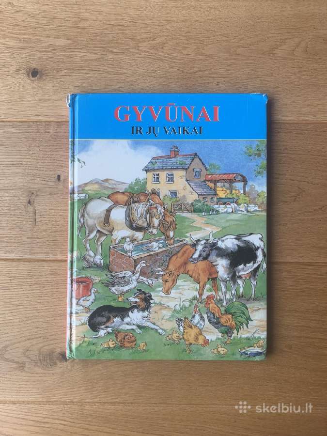 Knyga storais virš vaikams "Gyvūnai ir jų vaikai"
