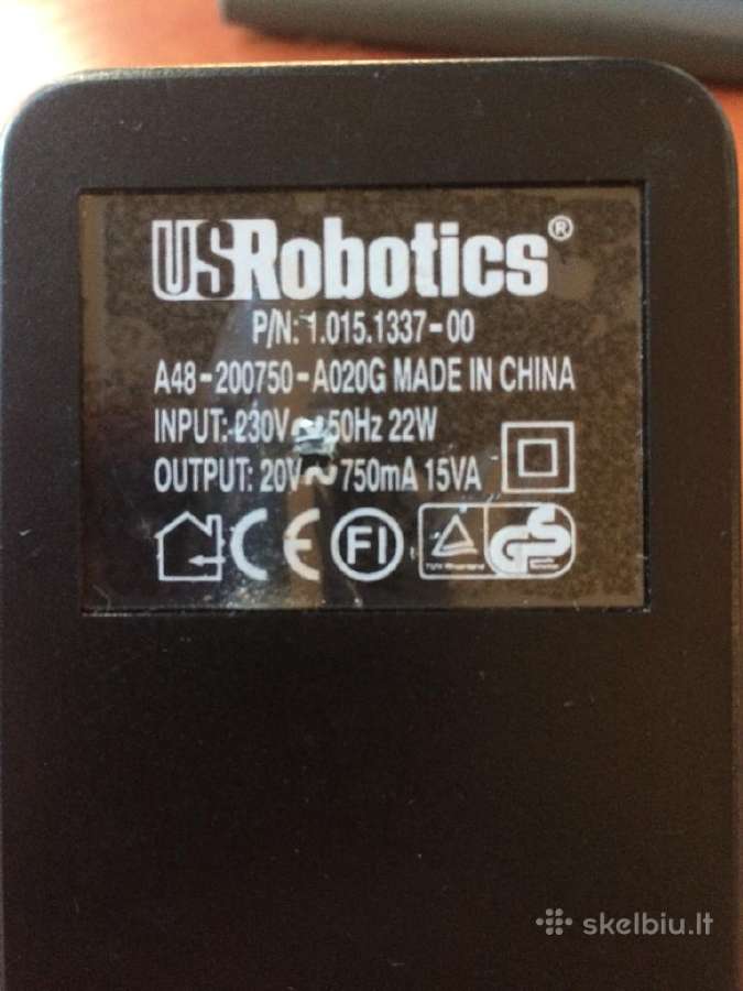 Us Robotics maitinimo šaltinis, adapteris į 20v - nuotraukos Nr. 2
