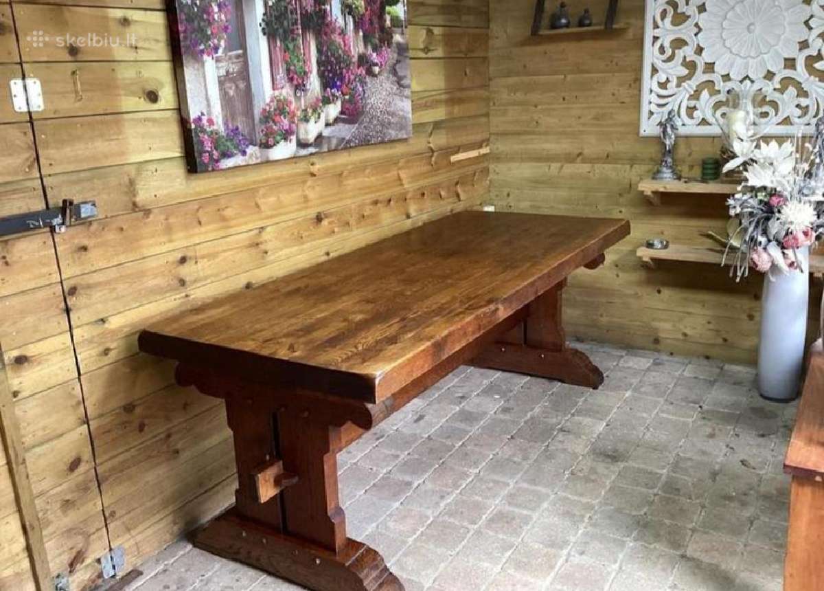 Ąžuolo stalas - nuotraukos Nr. 2