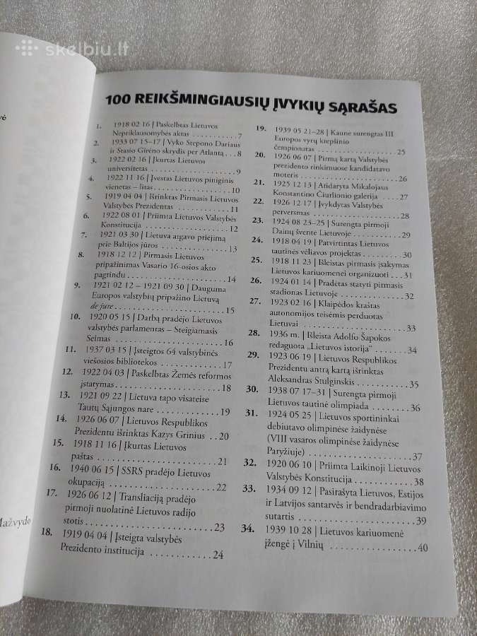 100 reikšmingiausių įvykių 1918-1940 m. - nuotraukos Nr. 3