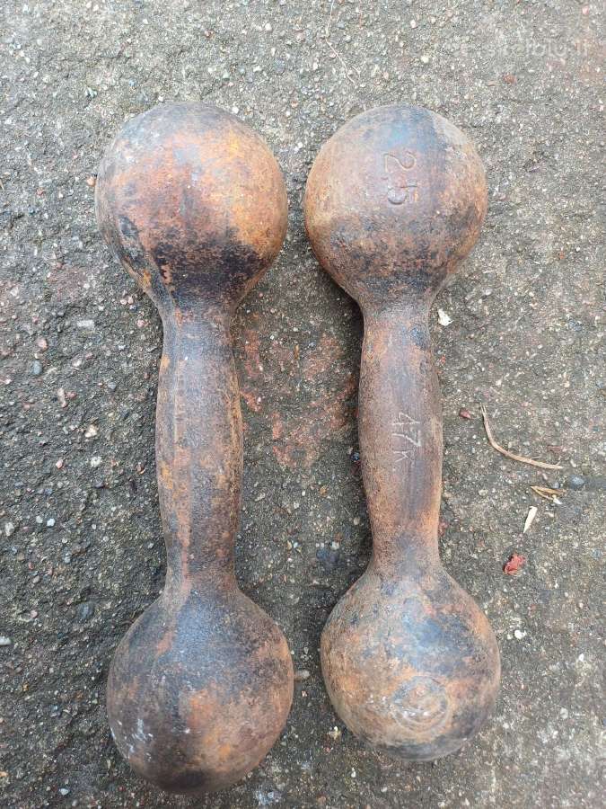 Hanteliai po 2.5 kg