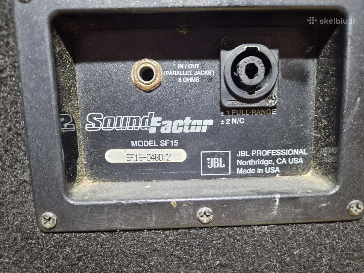 Parduodama garso sistema: 2 Jbl Soundfactor Sf15, - nuotraukos Nr. 4