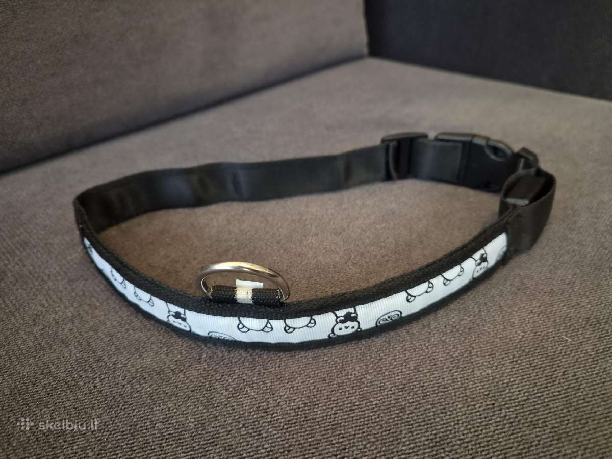 Šviečiantis antkaklis šuniui, apie 60 cm