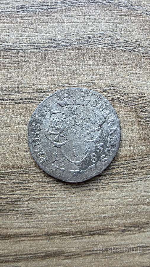 1683 metų 6 grošenai - Taleris Prūsija Branderburg - nuotraukos Nr. 2