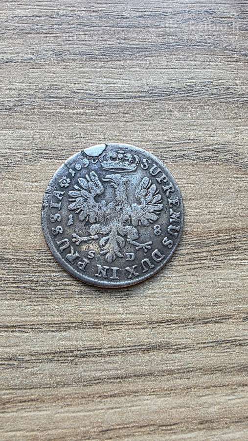 1698 metų 18 grošenų - Ortas Prūsija Branderburgas - nuotraukos Nr. 2