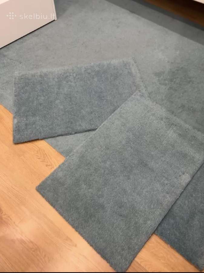 Ikea Langated kilimas ir du maži kilimeliai