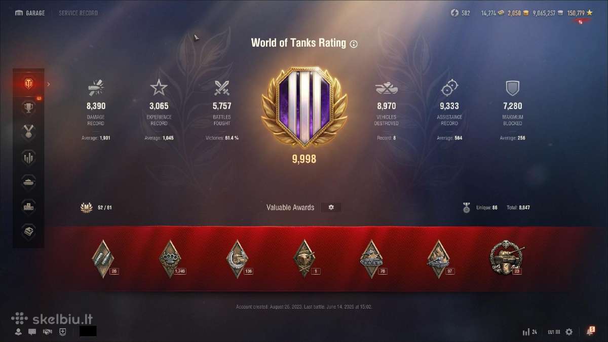 World of tanks paskyra. wot.