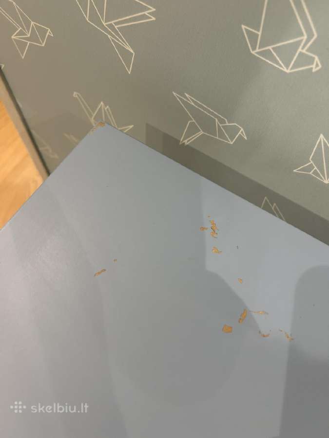 Ikea stalas su 2 mėlynom kojom lentynom - nuotraukos Nr. 4