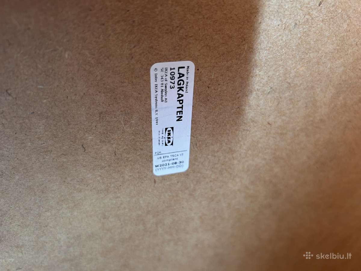 Ikea stalas su 2 mėlynom kojom lentynom - nuotraukos Nr. 7