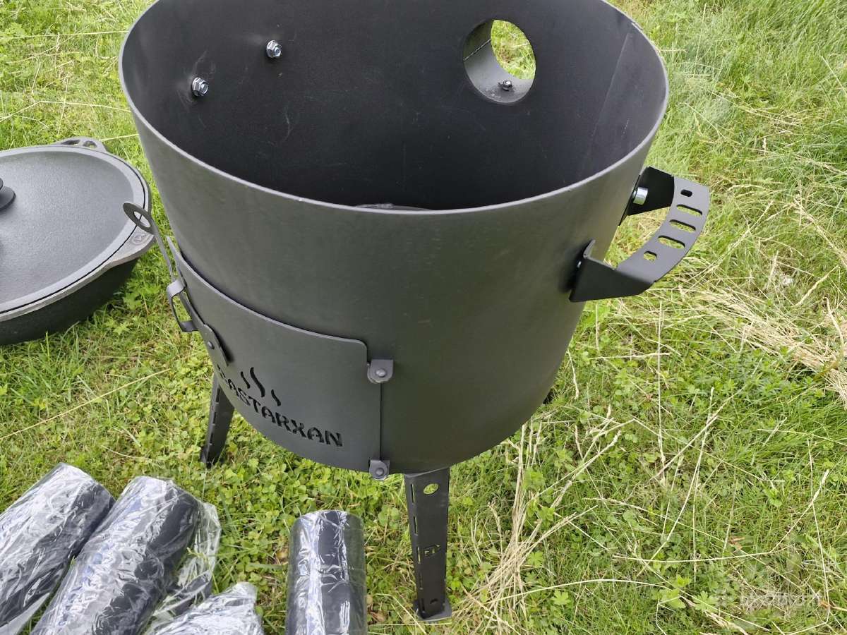 Kazano krosnelė 12 l. su kazanu ir priedais - nuotraukos Nr. 19