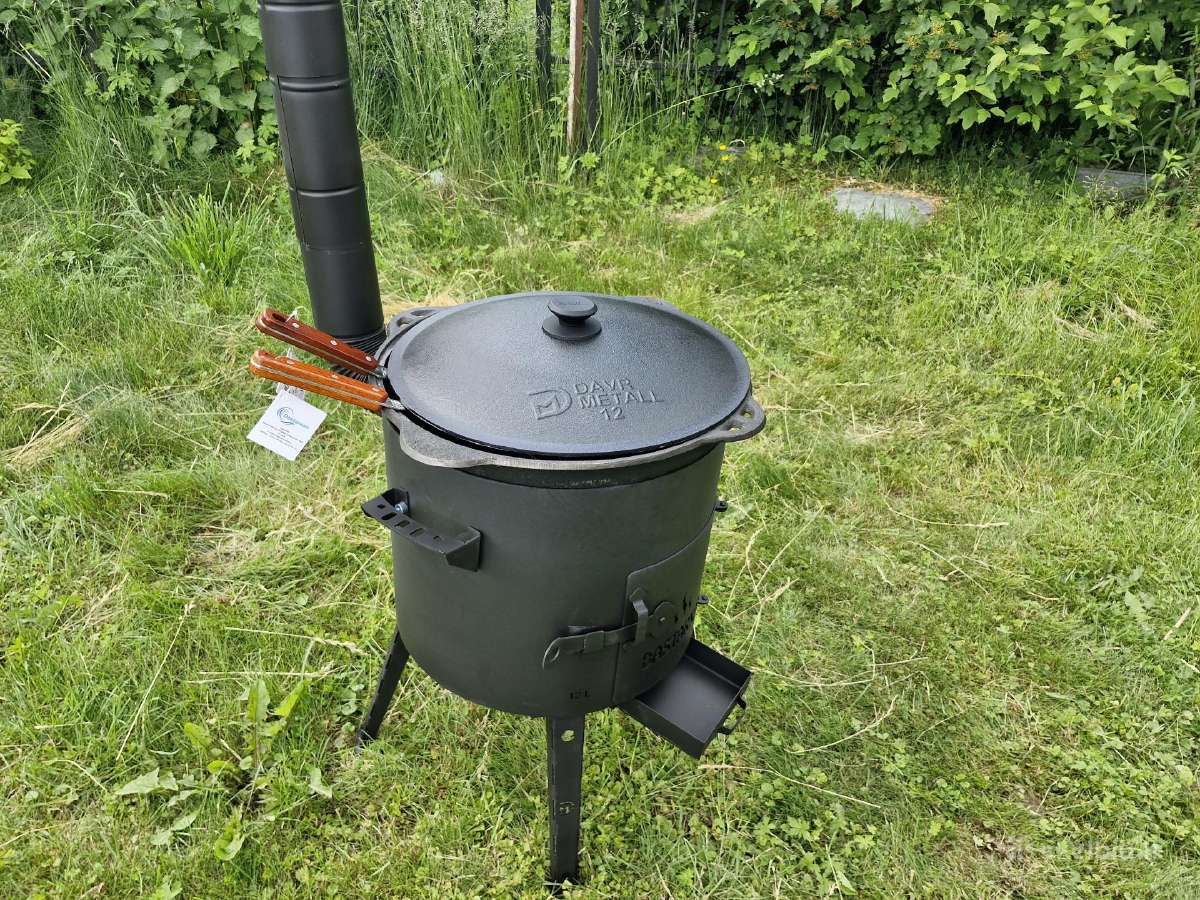 Kazano krosnelė 12 l. su kazanu ir priedais