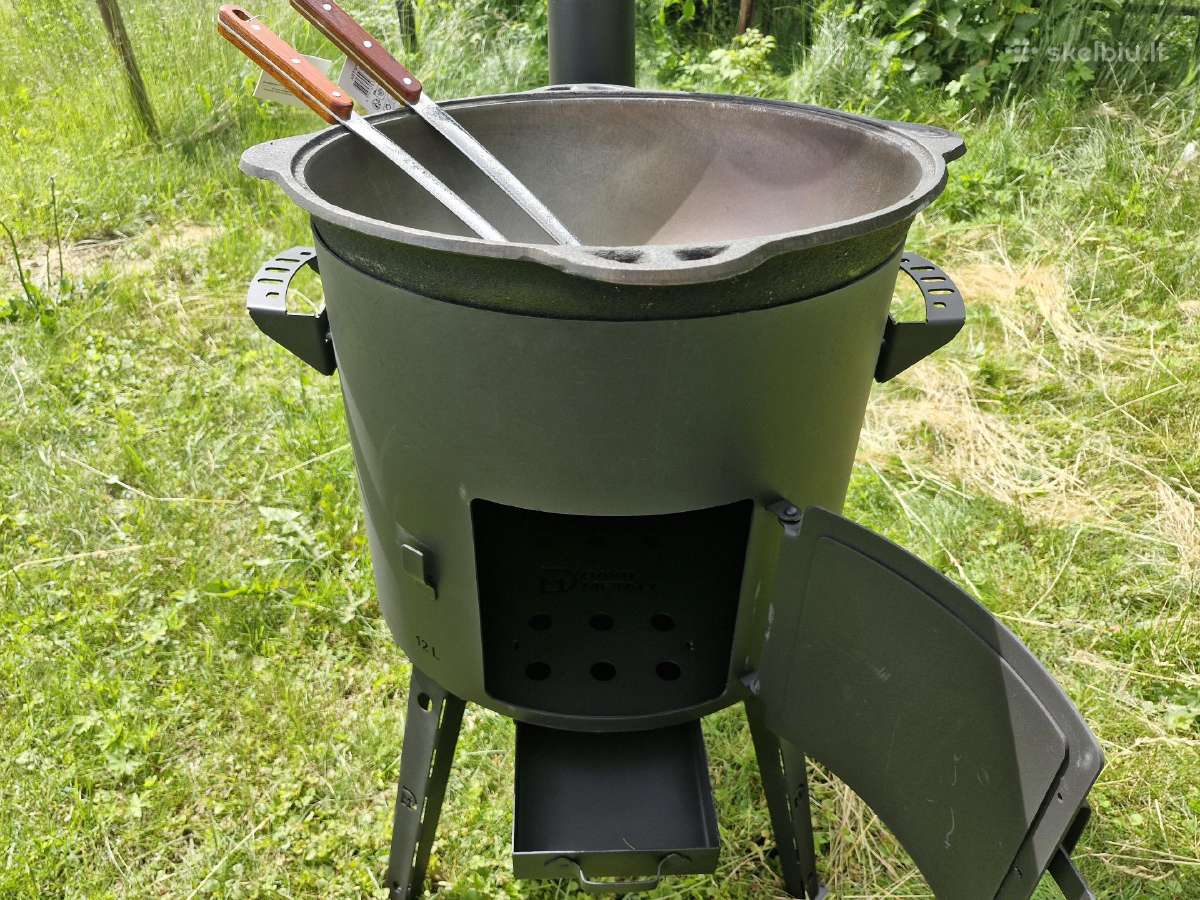 Kazano krosnelė 12 l. su kazanu ir priedais - nuotraukos Nr. 28