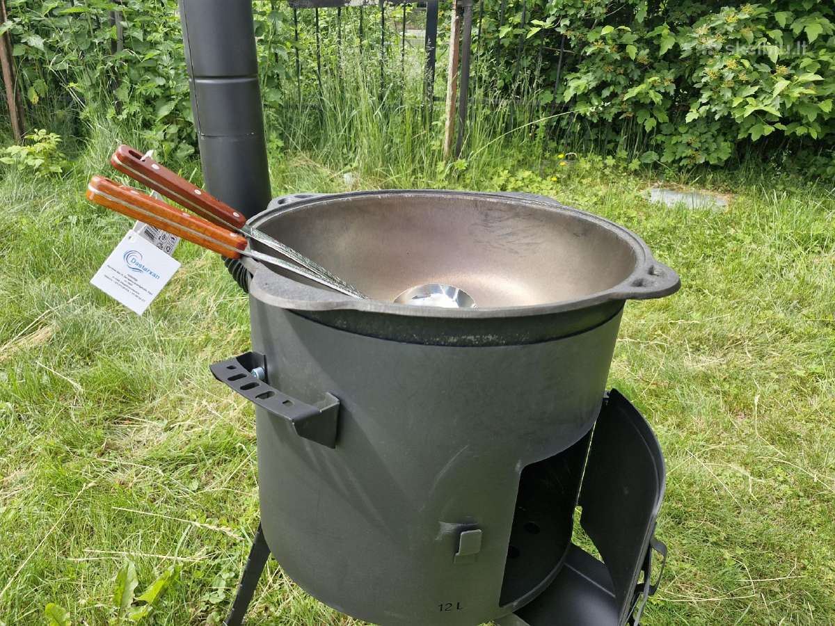 Kazano krosnelė 12 l. su kazanu ir priedais - nuotraukos Nr. 31