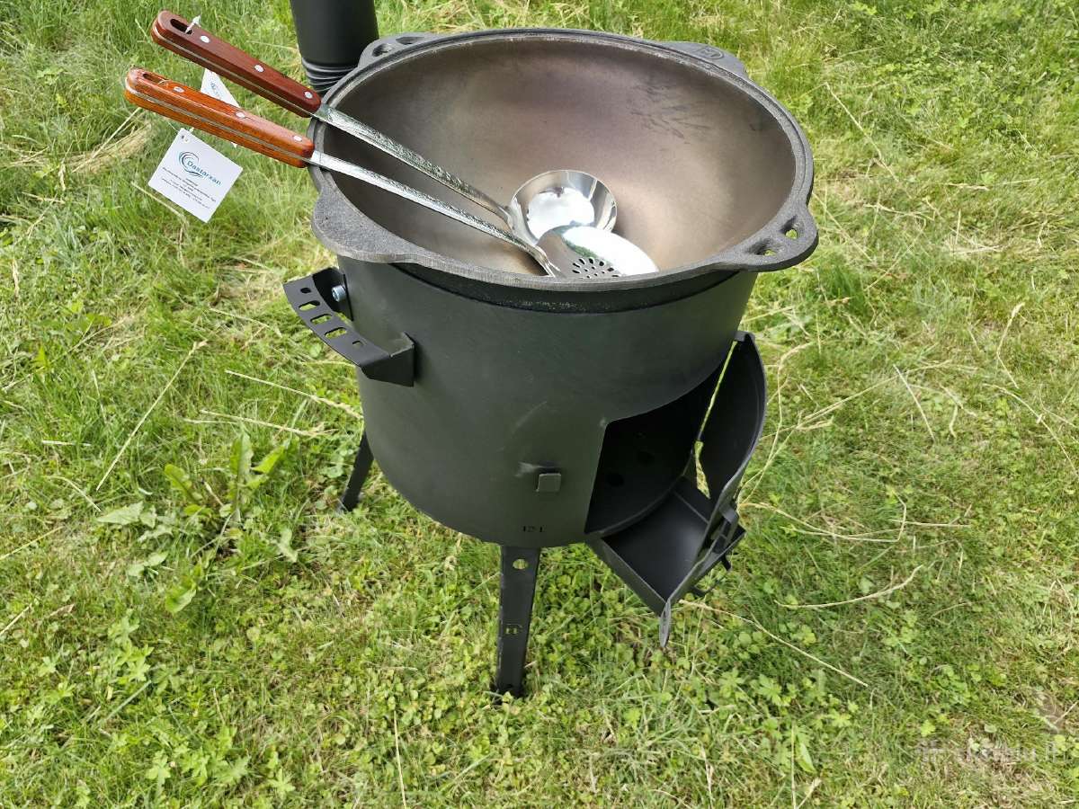 Kazano krosnelė 12 l. su kazanu ir priedais - nuotraukos Nr. 32