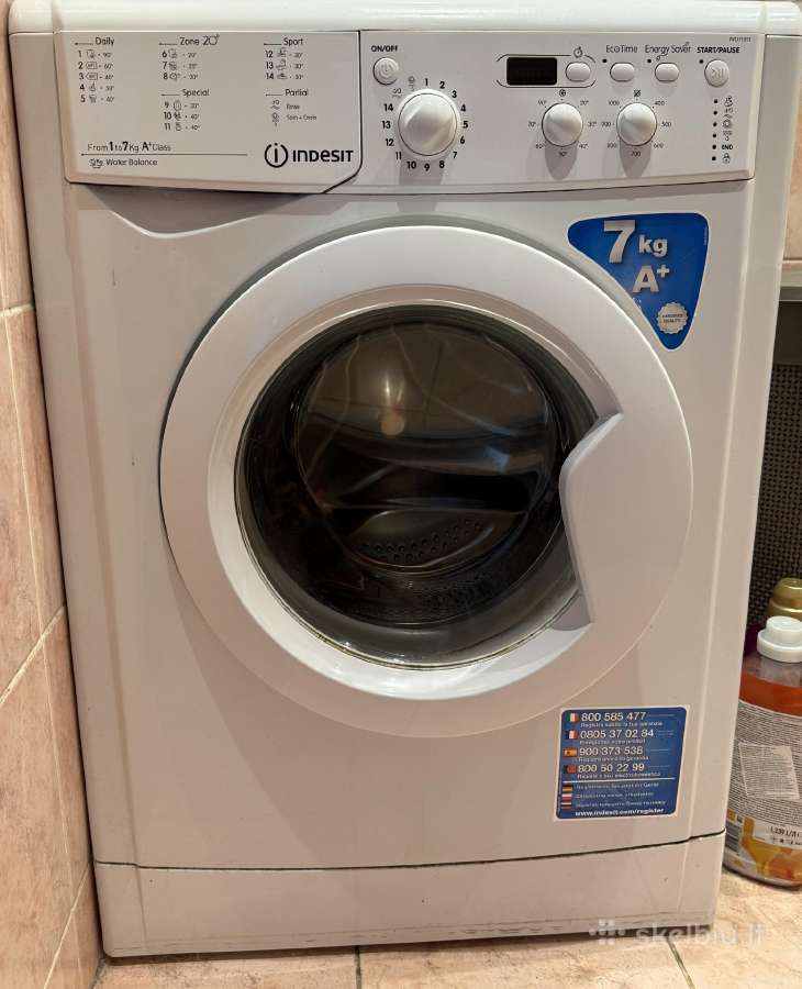Skalbimo mašina Indesit 7kg