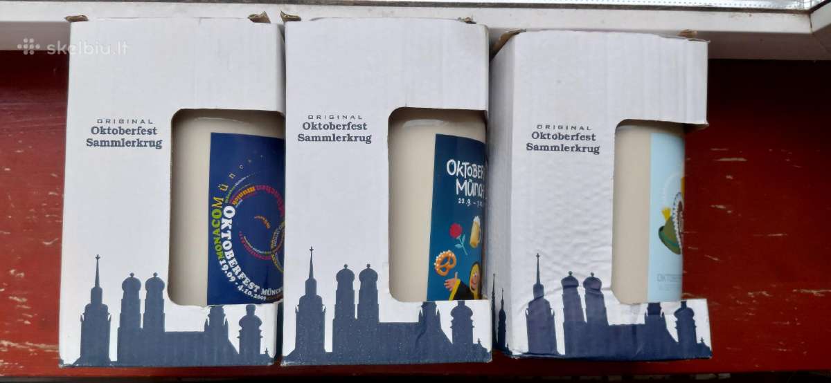 Kolekcinis Oktoberfest alaus bokalas su sertifikat