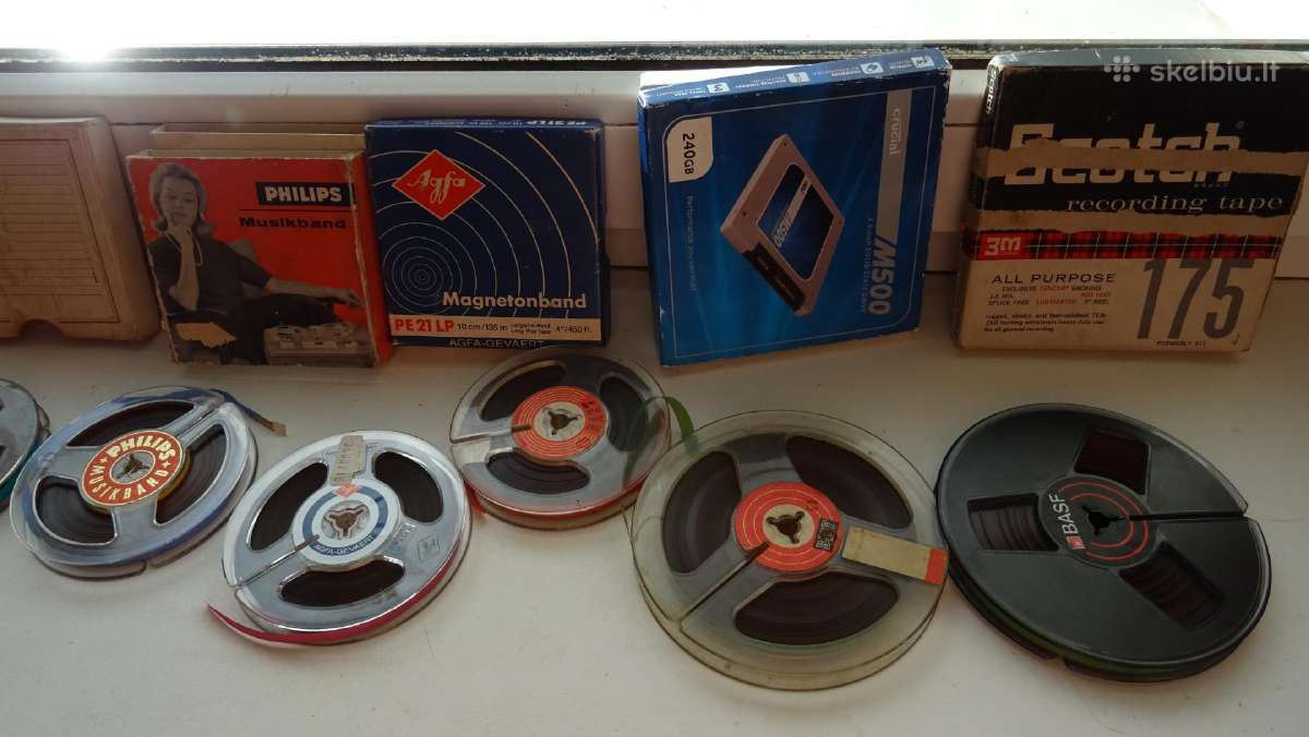 Basf Agfa Philips mažos garso juostos - nuotraukos Nr. 5