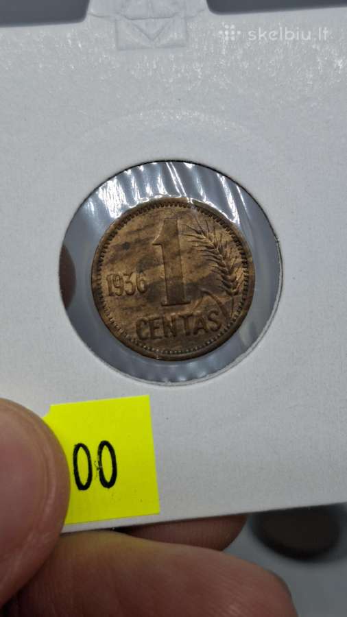 Lietuva 1936 1 centas - nuotraukos Nr. 3