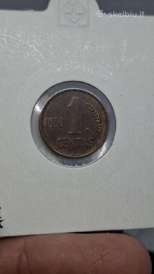 Lietuva 1936 1 centas - nuotraukos Nr. 5