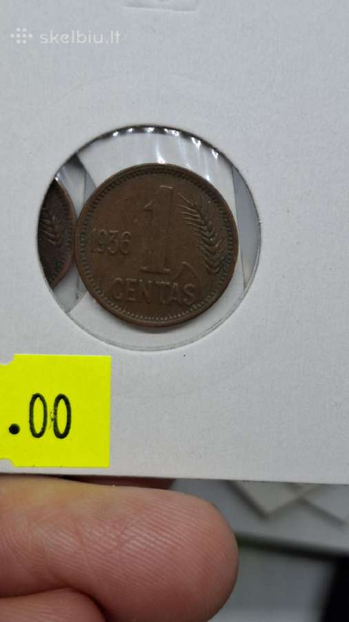 Lietuva 1936 1 centas - nuotraukos Nr. 9
