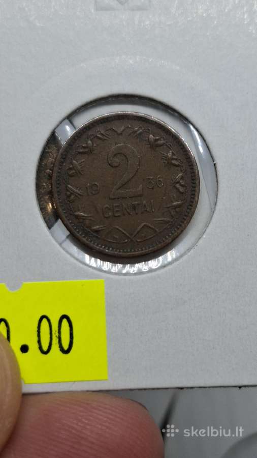 Lietuva 1936 m 2 centai - nuotraukos Nr. 6