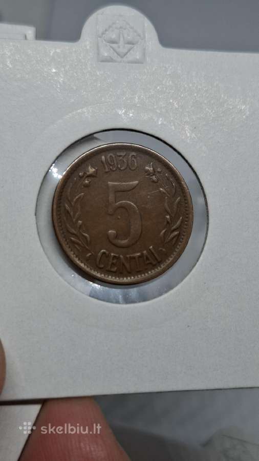 Lietuva 1936 5 centai - nuotraukos Nr. 2