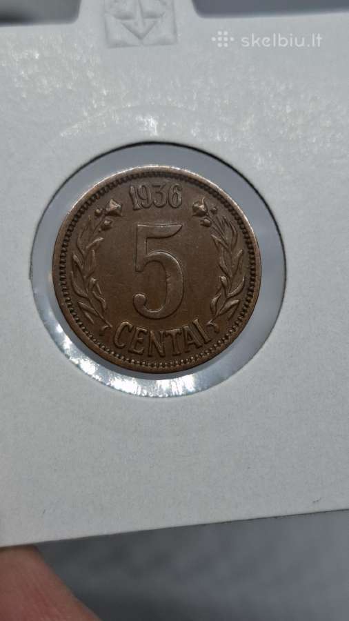 Lietuva 1936 5 centai - nuotraukos Nr. 6