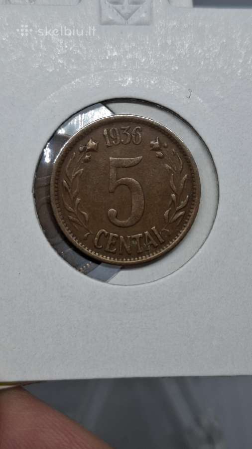 Lietuva 1936 5 centai - nuotraukos Nr. 8