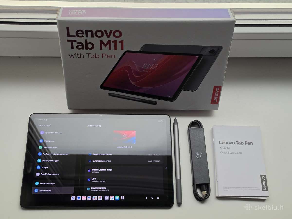 Planšetinis kompiuteris Lenovo M11 Lte 128gb