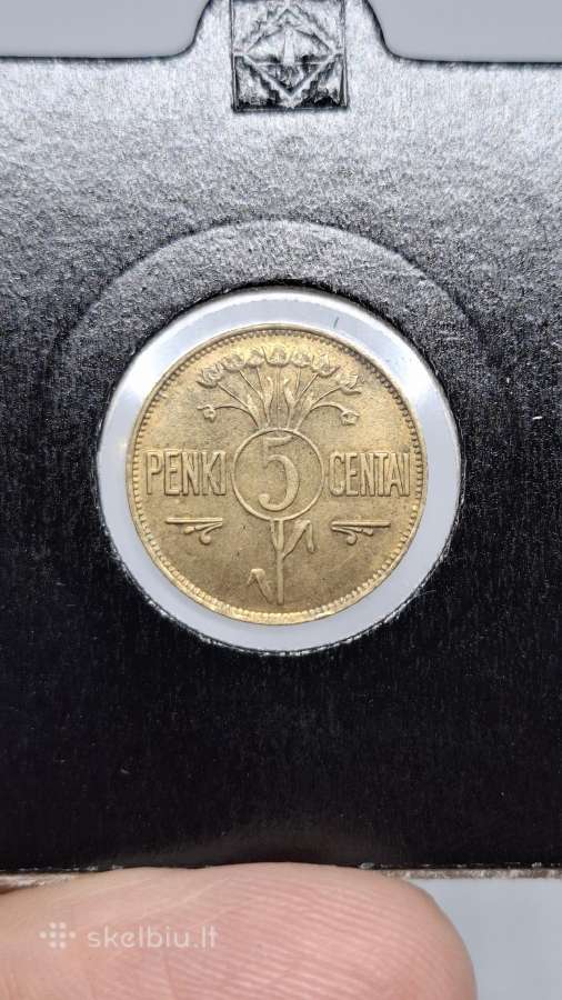Lietuva 1925 5 centai - nuotraukos Nr. 2