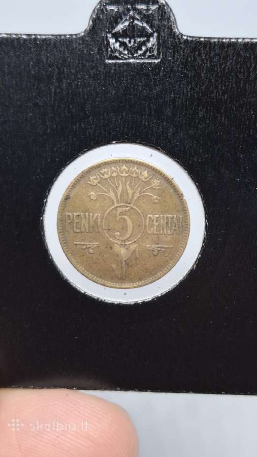 Lietuva 1925 5 centai - nuotraukos Nr. 6