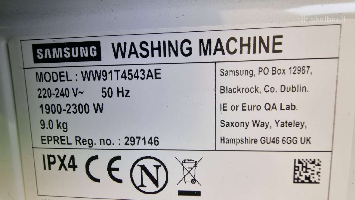 Nauja Samsung Ww91t4543ae+ garantija - nuotraukos Nr. 10