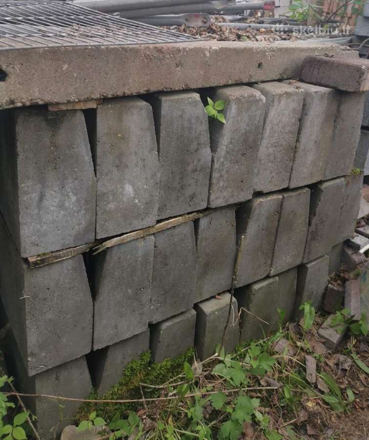 Betoniniai kelio bortai 100x30x15 cm