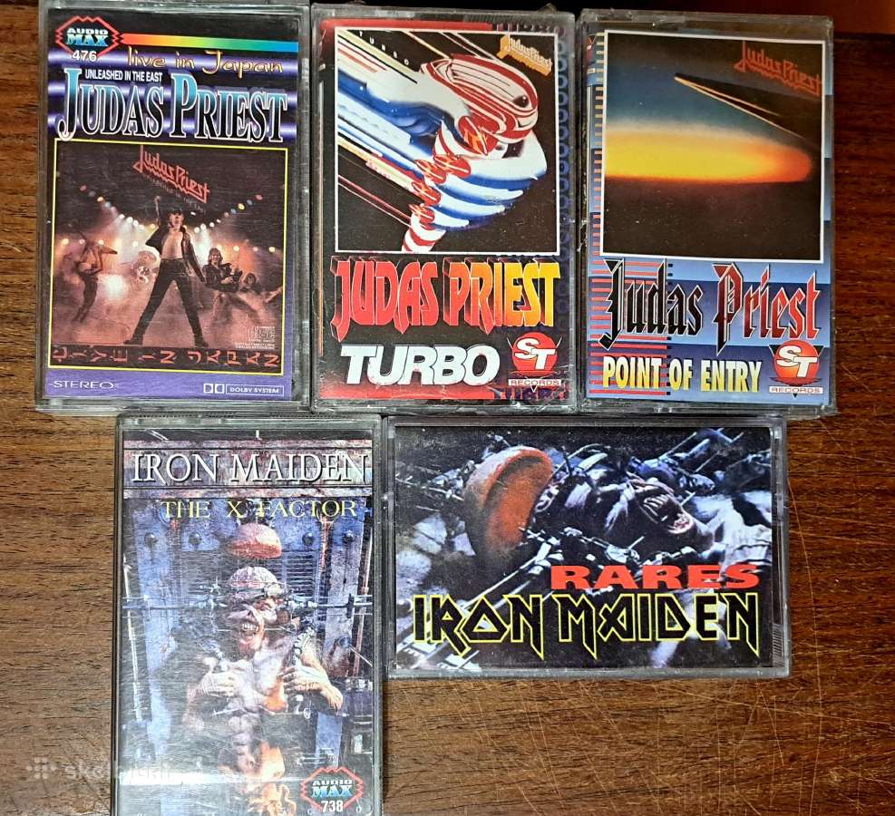 Judas Priest and Irin Maiden kasetės