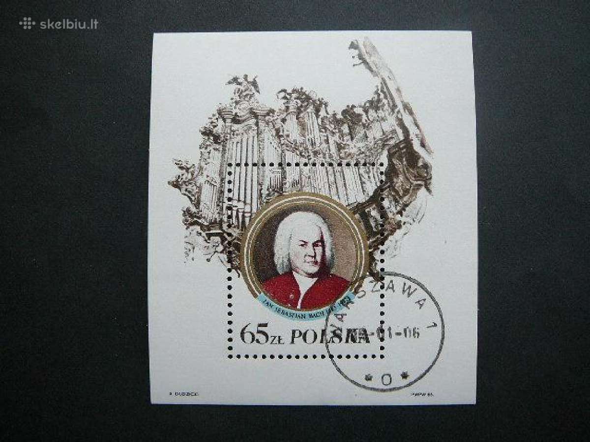 Bachas Muzika Lenkija 1985 antsp. lk3082a